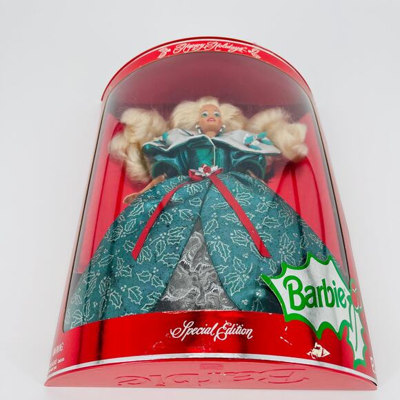 Happy Holidays 1995 Special Edition Vintage Mattel Barbie Doll - NRFB/NIB - Picture 7 of 13